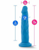 Фаллоимитатор NEO 7.5INCH DUAL DENSITY COCK NEON BLUE || 