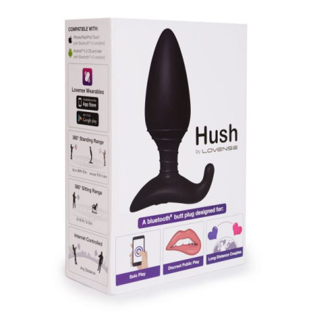 Анальная смарт вибропробка Lovense Hush, размер L || 