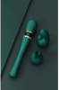 Вибратор микрофон с насадками Zalo Kyro Wand Turquoise Green || 