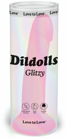 Фаллоимитатор с блестками Love To Love DILDOLLS - GLITZY ультрамягкий || 
