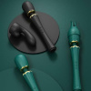 Вибратор микрофон с насадками Zalo Kyro Wand Turquoise Green || 