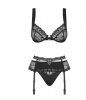 Комплект Obsessive Heartina 3 pcs set black S/M || 