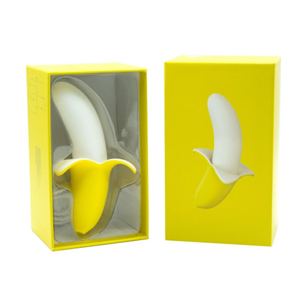 Вибратор-банан Banana Bliss Mini Silicone Vibrator, вагинально-клиторальная стимуляция, 10 режимов Вибратор-банан Banana Bliss Mini Silicone Vibrator, вагинально-клиторальная стимуляция, 10 режимов