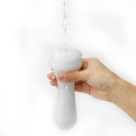 Мастурбатор Tenga FLEX Silky White с изменяемой интенсивностью, можно скручивать || 