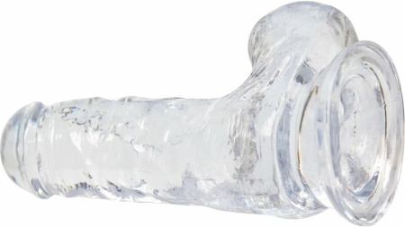 Фаллоимитатор ADDICTION - Crystal Clear Dildo with Balls - 6" || 