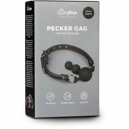Кляп-елочка Easytoys Ball Gag With Silicone Beads || 
