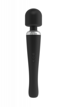 Мощный вибромассажер Dorcel MEGAWAND Black водонепроницаемый, перезаряжаемый, 160 режимов