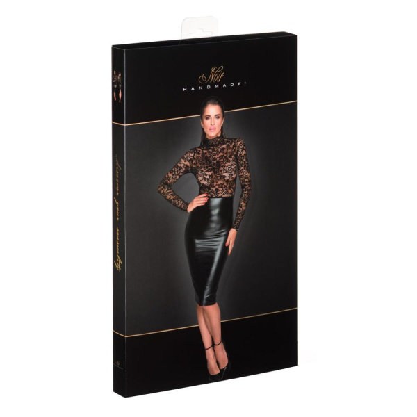 Платье Noir Handmade F228 Midi dress with soft lace top