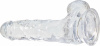 Фаллоимитатор ADDICTION - Crystal Clear Dildo with Balls - 7" || 