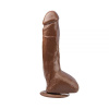 Вибромассажер MR.MARCUS' 9.9" Vibrating Dildo, Brown