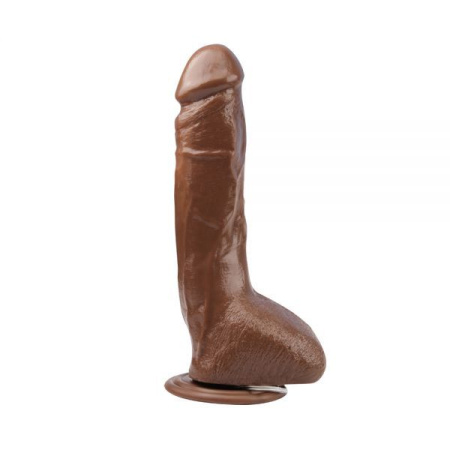 Вибромассажер MR.MARCUS' 9.9" Vibrating Dildo, Brown