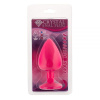 Анальная пробка, Pink Silicone Topaz, L || 
