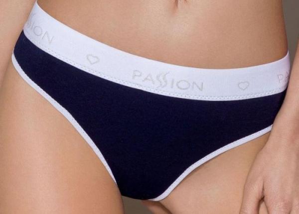 Спортивные трусики-стринги Passion PS007 PANTIES navy blue, size M