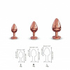 Металлическая анальная пробка с украшением в виде кристалла Dorcel - Diamond Plug L || 