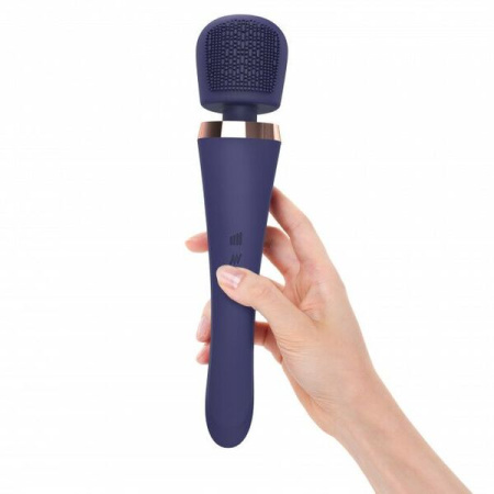 Вибромассажер с силиконовой щеточкой Love to Love Brush Crush - Midnight Indigo || 