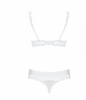 Комплект открытая грудь Obsessive Miamor 2 pcs set white S/M || 