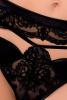 Комплект белья TONYA SET black XXL/XXXL - Passion Exclusive: трусики, лиф, пояс для чулок || 