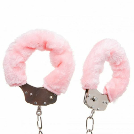 Оковы с мехом Metal, Pink || 