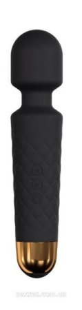 Минивибромассажер Dorcel Wand Wanderful Black мощный, водонепроницаемый, 18 режимов работы || 