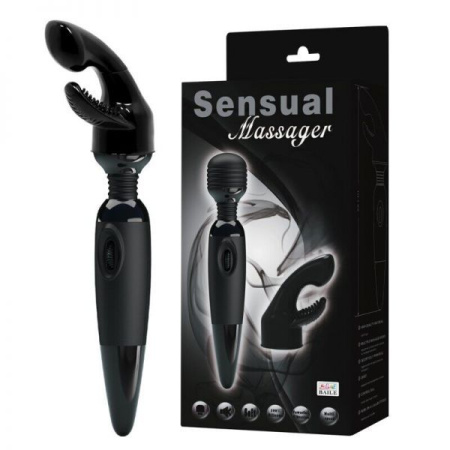 Вибромассажер со сменной насадкой SENSUAL MASSAGER, Pink || 