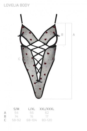 LOVELIA BODY black L/XL - Passion || 