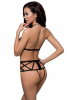 Откровенное боди с элементами стреп JADE BODY black XXL/XXXL - Passion Exclusive || 