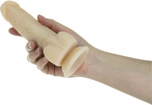 Фаллоимитатор ADDICTION - Naked - 7" Rotating & Vibrating Dildo with Remote - Vanilla