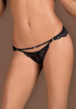 Стринги Obsessive Mixty crotchless panties black L/XL