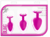 Набор анальных пробок LUXE BLING PLUGS TRAINING KIT PINK || 