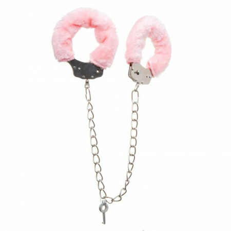 Оковы с мехом Metal, Pink