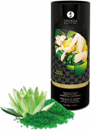 Соль для ванны Shunga Oriental Crystals Bath Salts ORGANIC - Lotus Flower (500 г) соль Мертвого моря || 