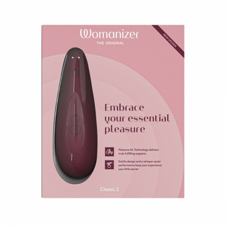 Вакуумный клиторальный стимулятор Womanizer Classic 2 Bordeaux || 