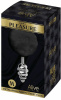 Металлическая анальная пробка Кроличий хвостик Alive Fluffly Twist Plug M Black || 