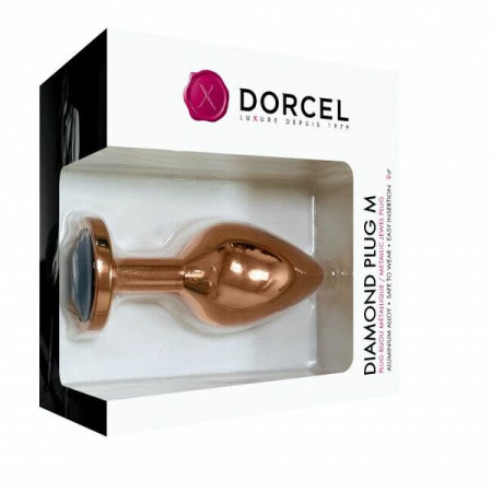 Металлическая анальная пробка с украшением в виде кристалла Dorcel - Diamond Plug M || 