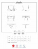 Комплект Obsessive Heartina 3 pcs set L/XL красный || 