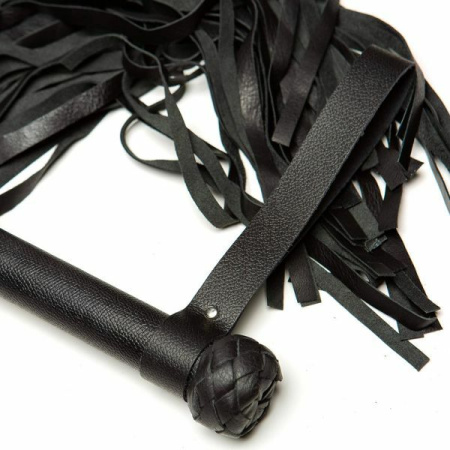 Плетка Leather Turkish Head Knot, Black || 