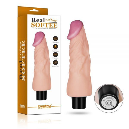 Вибромассажер 7" Real Softee, Flash || 