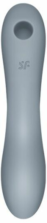 Вакуумный стимулятор с вибрацией Satisfyer Curvy Trinity 3 BlueGrey || 
