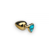 Анальная пробка,Gold Heart Topaz, S