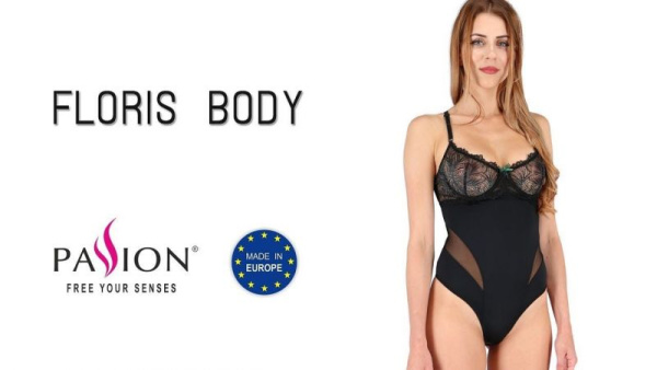 Боди FLORIS BODY black L/XL - Passion Exclusive