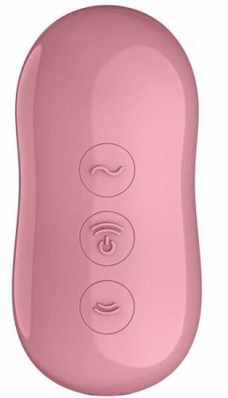 Вакуумный стимулятор с вибрацией Satisfyer Cotton Candy Light Red || 