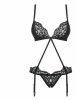 Боди Laluna crotchless teddy black S/M || 