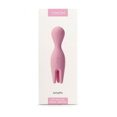 Двойной вибратор для чувствительных зон Svakom Nymph Pale Pink || 