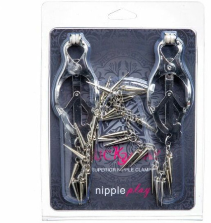 Зажимы на соски Nipple play кабалы Chain and Spike || 
