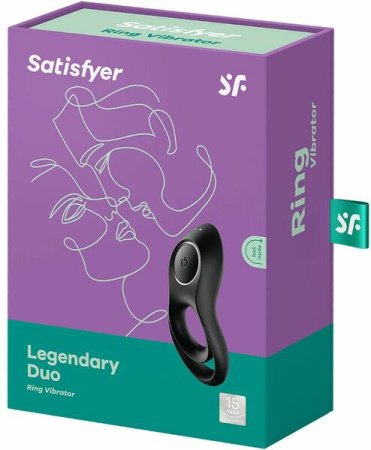 Эрекционное кольцо с вибрацией Satisfyer Legendary Duo для члена и мошонки || 