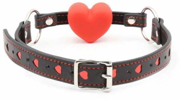 Кляп сердце Silicone Luxury Fetish