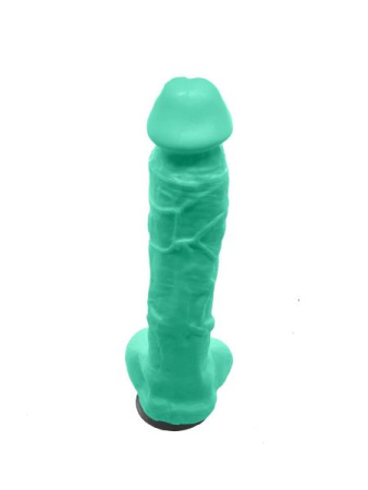 Крафтовое мыло-член с присоской Чистый Кайф Turquoise size XL натуральное || 