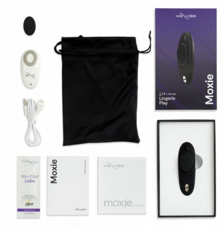 Вибратор в трусики Moxie от We-Vibe с функцией управлением с телефона BLACK || 