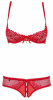 Комплект Obsessive ALABASTRA 2-PCS SET RED S/M || 