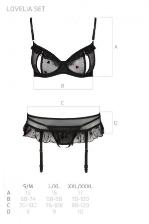 LOVELIA SET black S/M - Passion || 